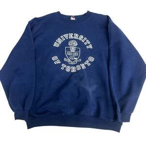 Vintage University of Toronto Navy Blue Crewneck Sweatshirt